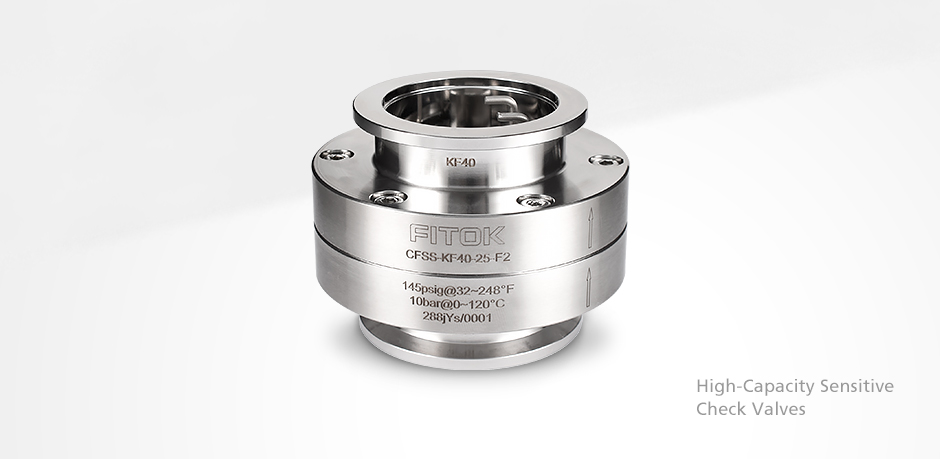 FITOK High-Capacity Sensitive Check Valves